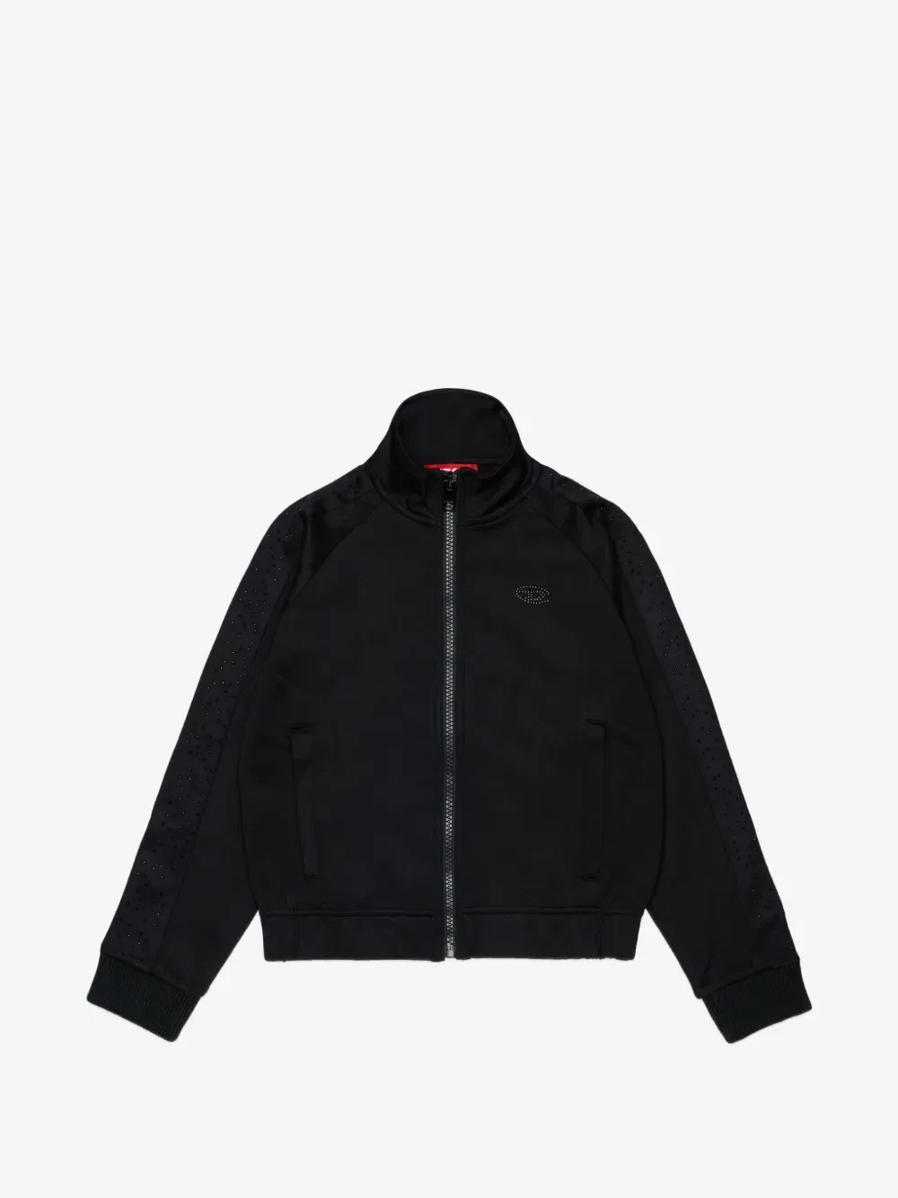 Толстовка на молнии с логотипом Diesel Kids, черный