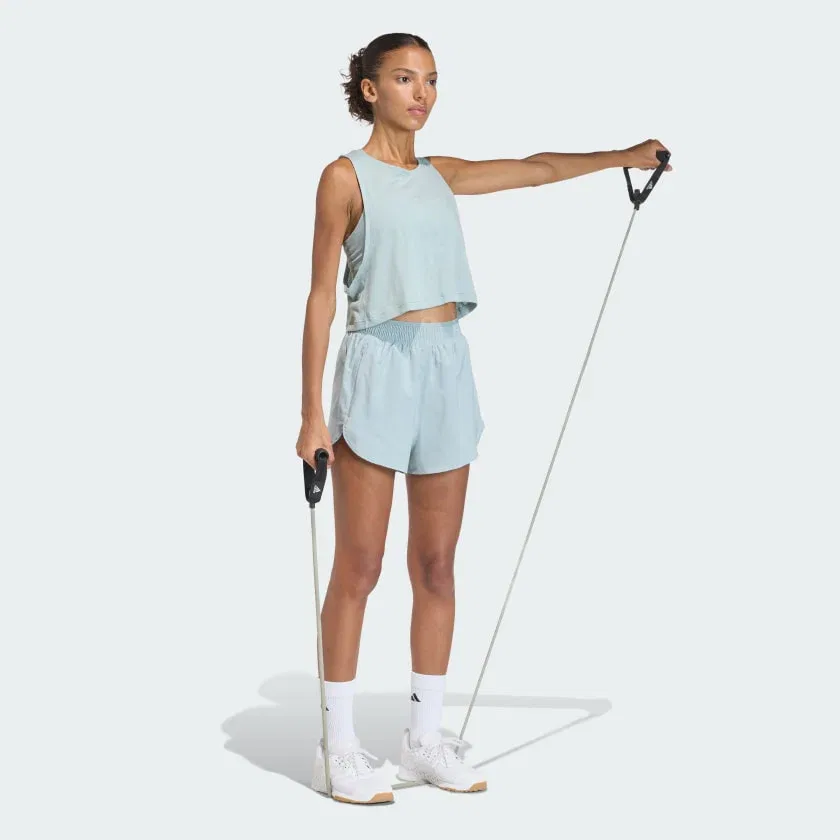 Женские спортивные шорты adidas с четырехсторонней эластичностью Wonder Sage — фото 3