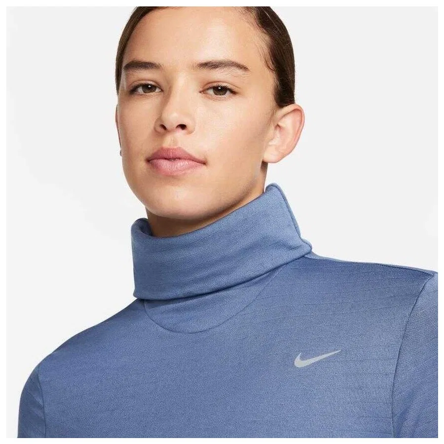 Женский свитшот с высоким воротником Swift Element Therma-Fit Nike, Синий — фото 4