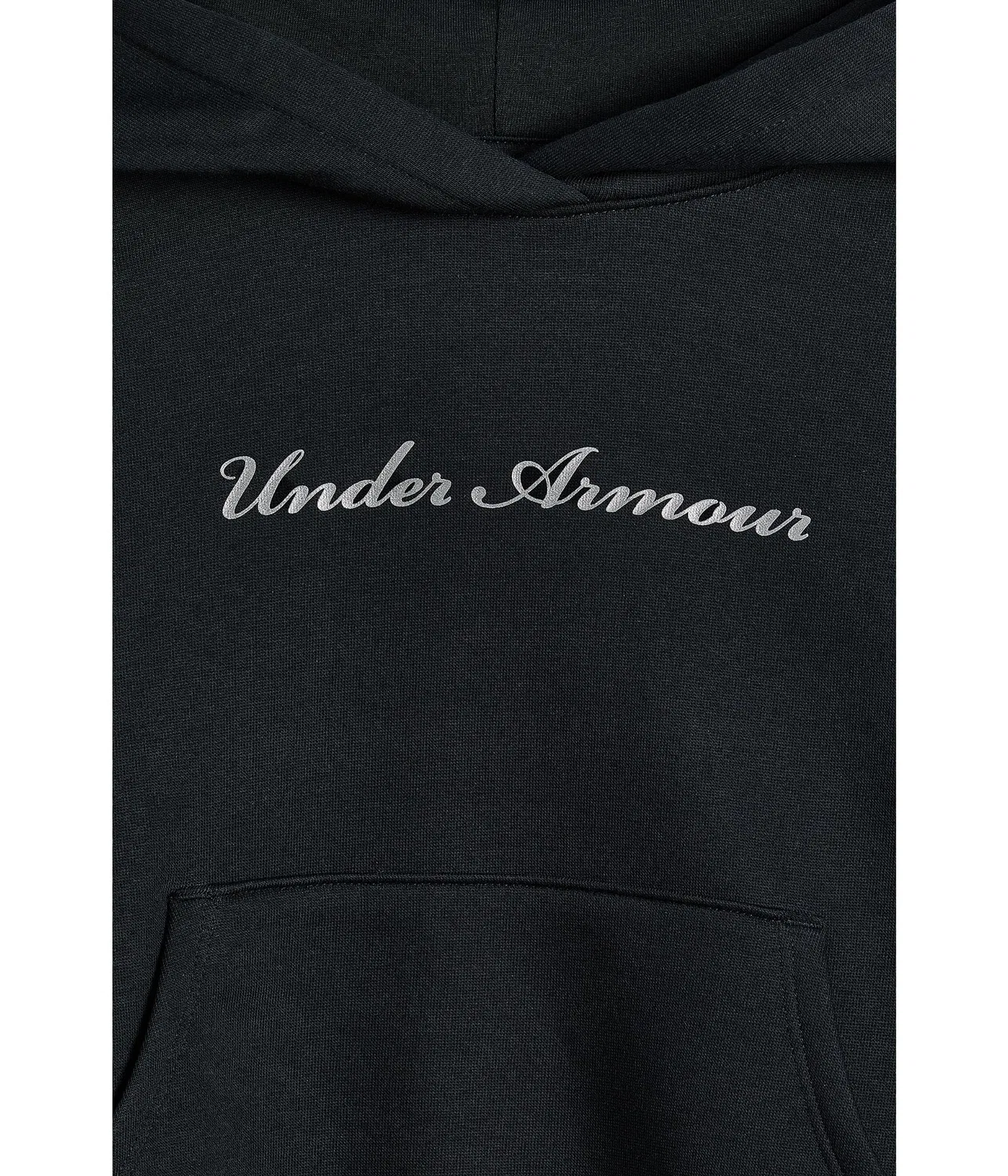 Толстовка Shimmer Hoodie (для детей постарше) Under Armour Kids, Black/Metallic Silver — фото 3