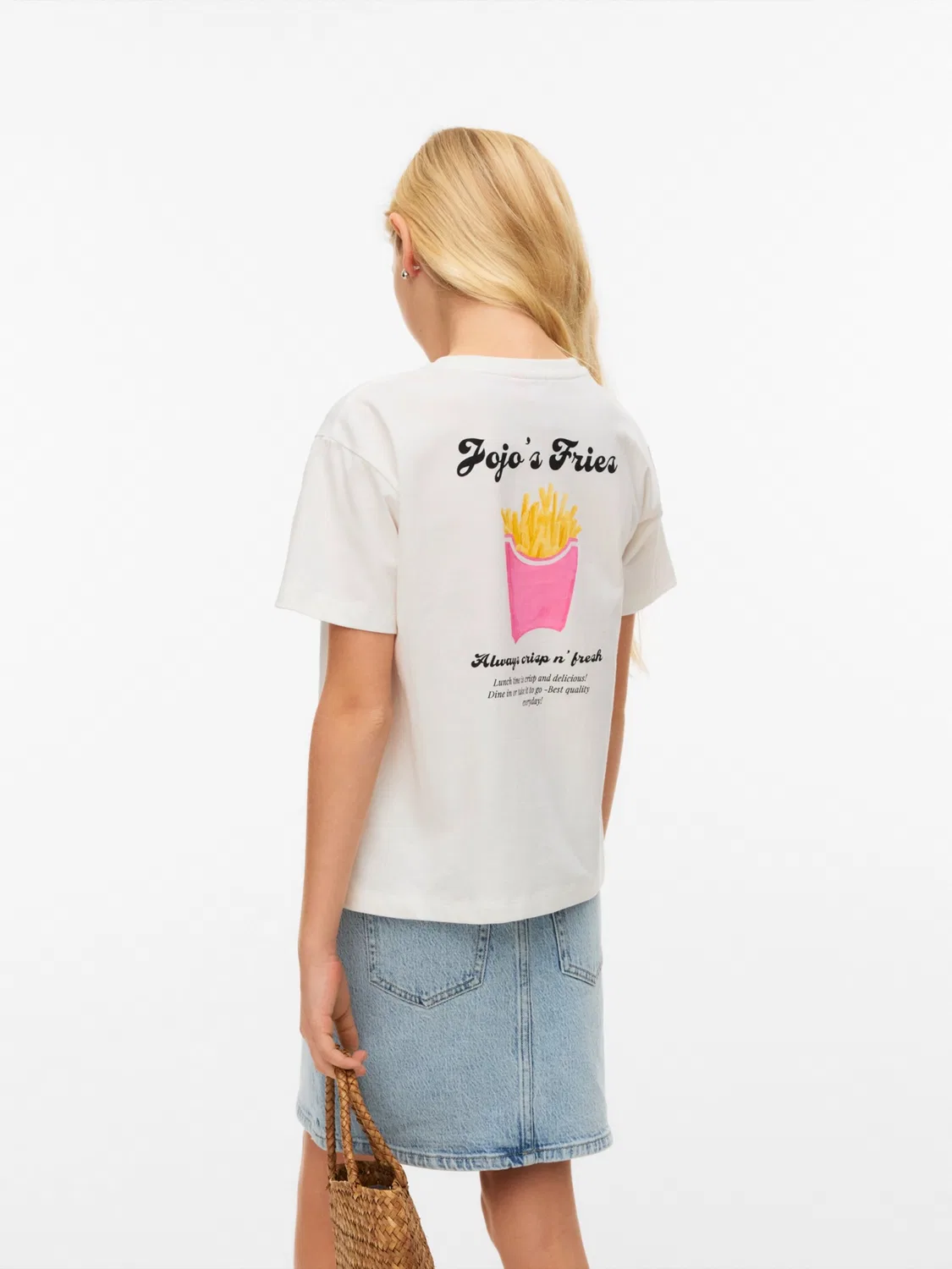 Рубашка Vero Moda Girl VMZANDRA CATY белого цвета — фото 4
