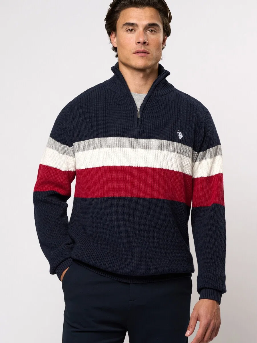 Свитер U.S. Polo Assn. 'UMRicco' черного цвета — фото 3