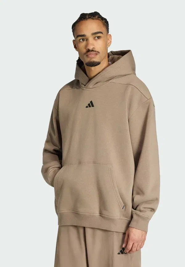 Толстовка Primelift для тренировок, свободного кроя - худи Adidas Performance, хаки — фото 2