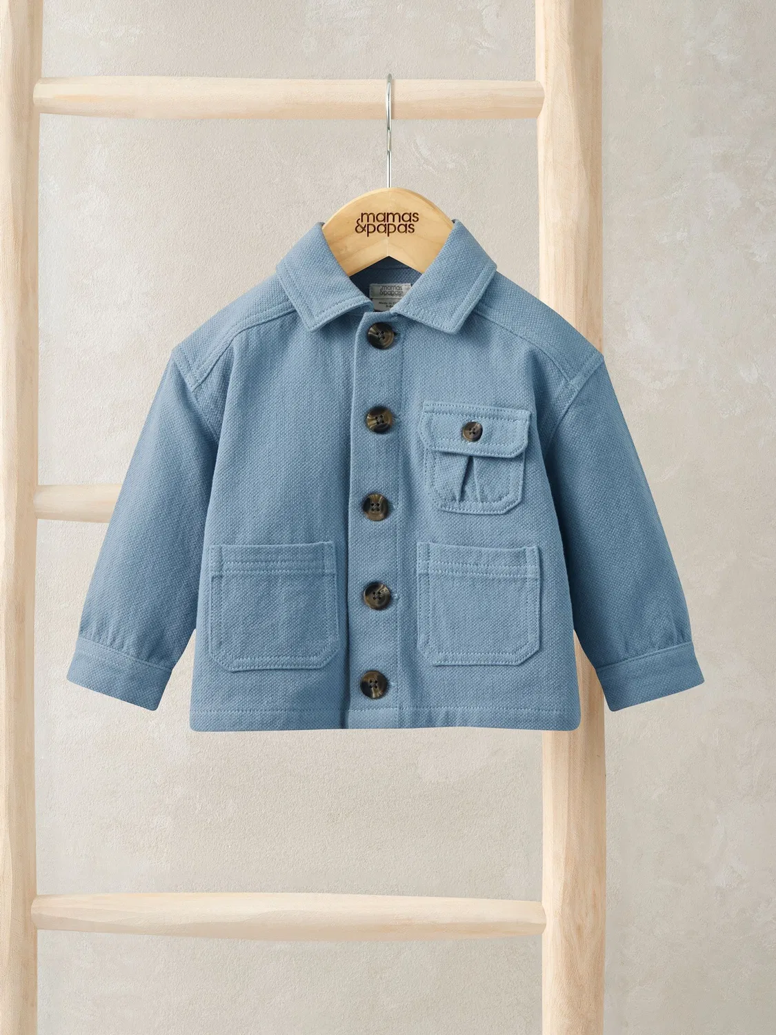 Куртка Mamas & Papas Blue Smart Jacket с карманами, синяя