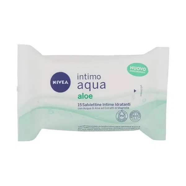 Влажные интимные салфетки с алоэ 15 шт NIVEA