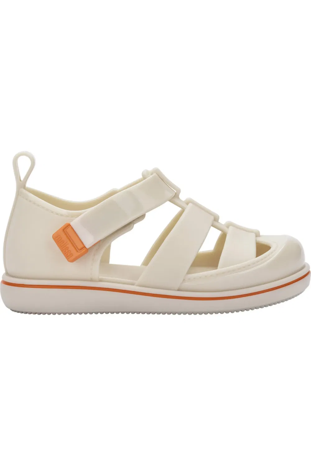 Сандалии детские на липучке Smash Jelly Mini Melissa, бежевый — фото 2