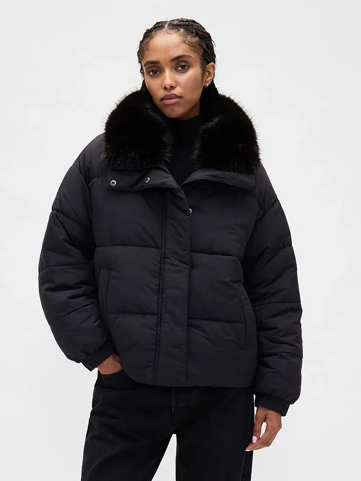 Женская зимняя куртка баллон GAP, Black