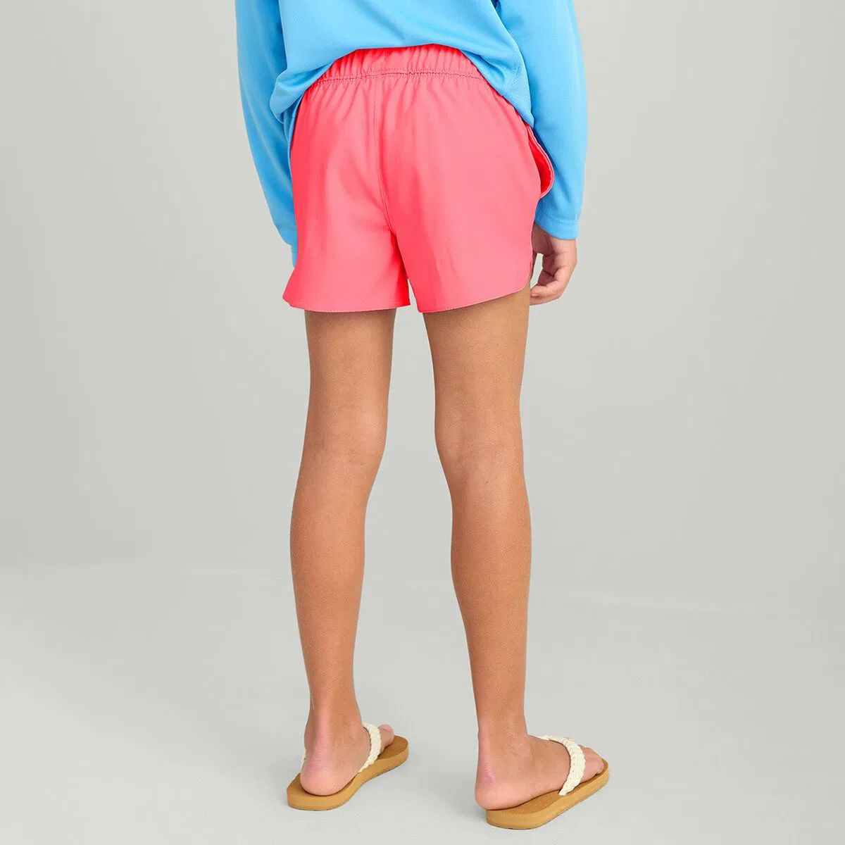 Детские шорты для девочек быстросохнущие Pursuit Volley Short Huk, Neon Coral — фото 2