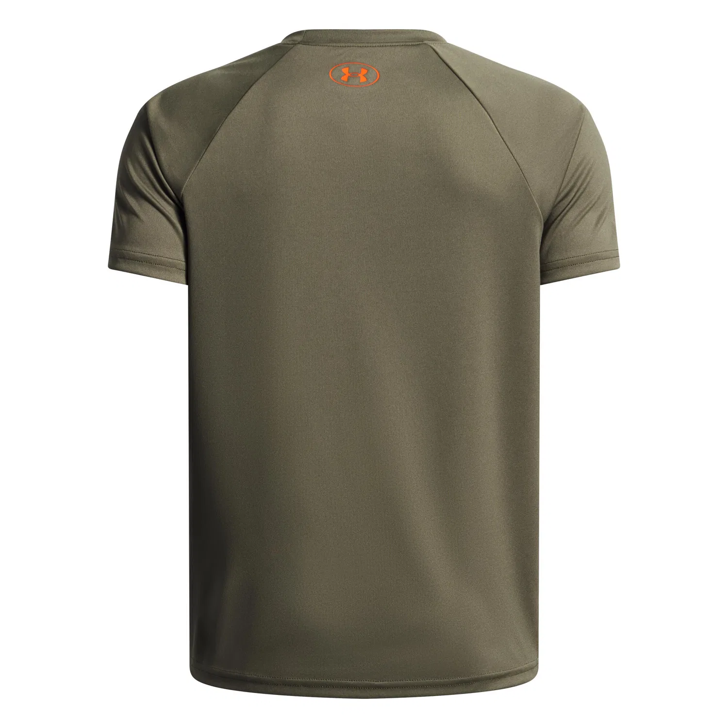 Детская футболка с коротким рукавом UA Tech Split Wordmark Under Armour, Olivgrun Grun Rot — фото 2