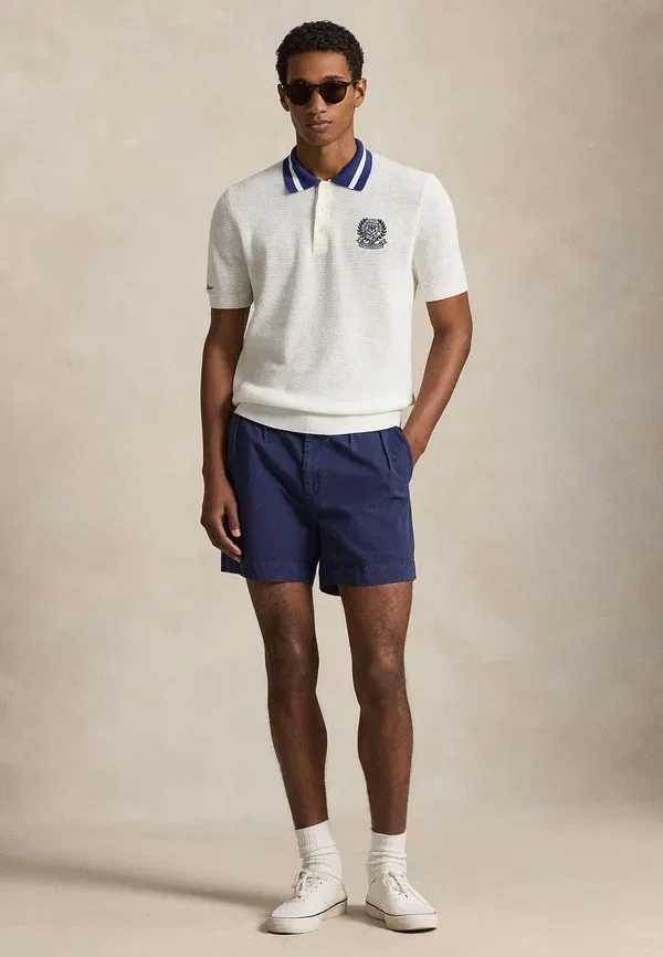 Свитер хлопковый Wimbledon cotton polo sweater Polo Ralph Lauren, Classic Oxford White, белый — фото 2