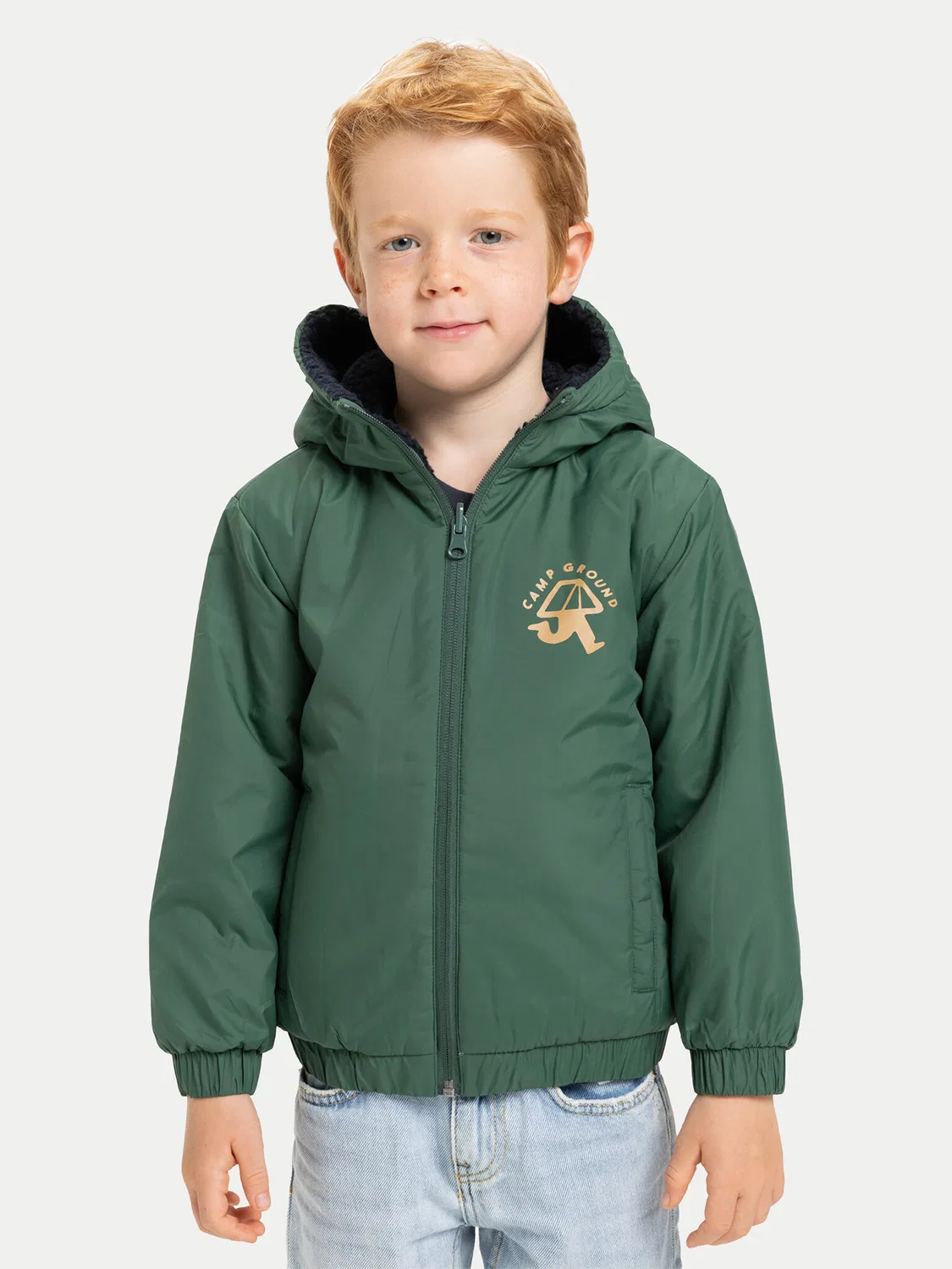 Зимняя куртка стандартного кроя для мальчика Reversible All Seas Quiksilver, зеленый