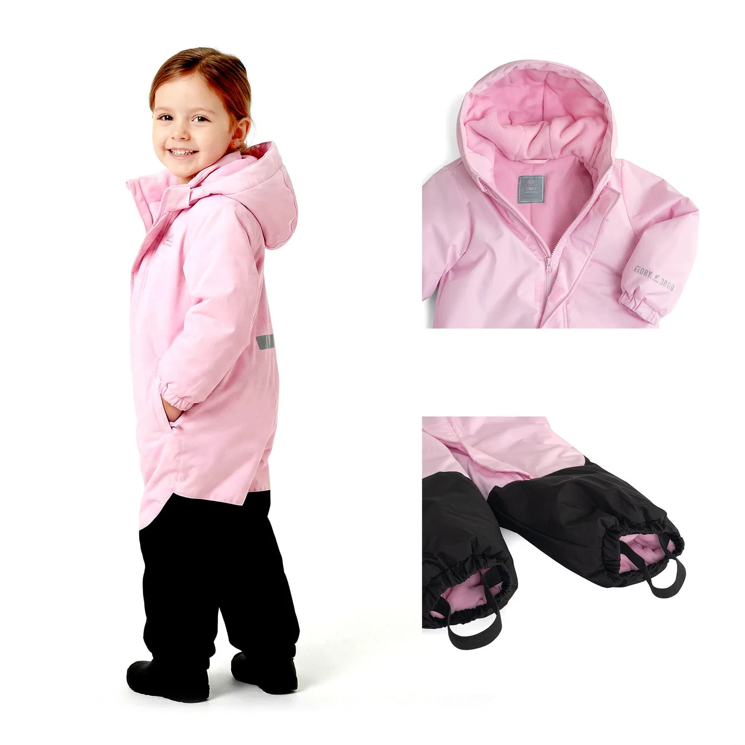 Детский зимний комбинезон для девочек Kiko Jrg Kadva, Rosa