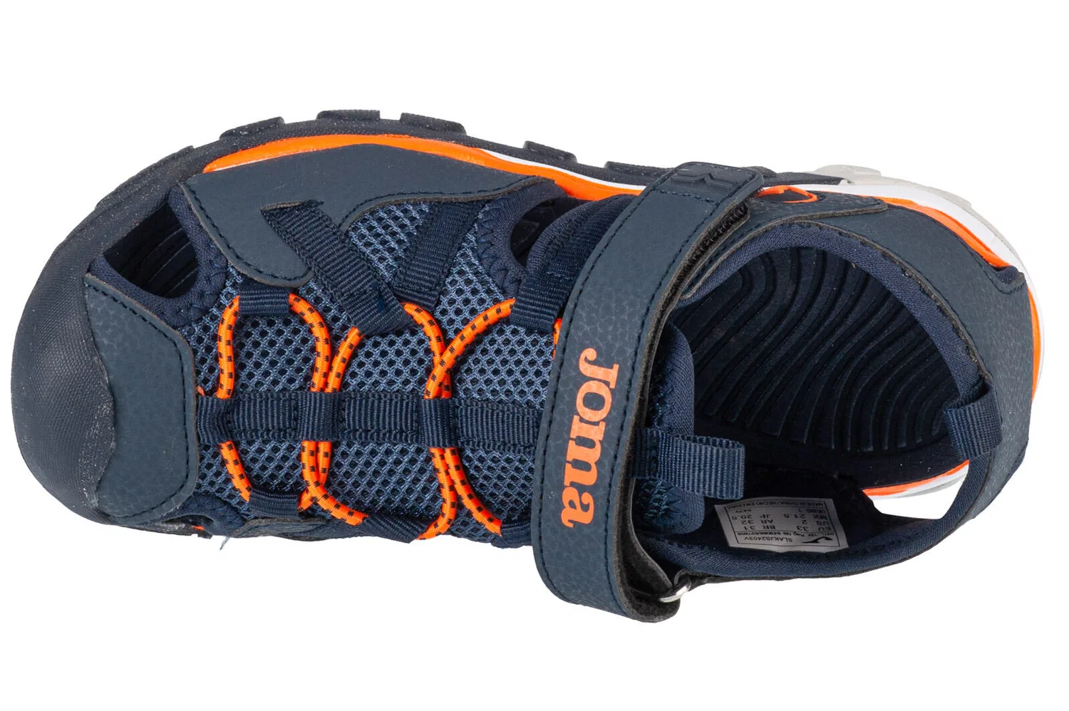 Детские сандалии для мальчиков с защитой S.Lake Jr Joma, Navyblau Blau Orange — фото 3