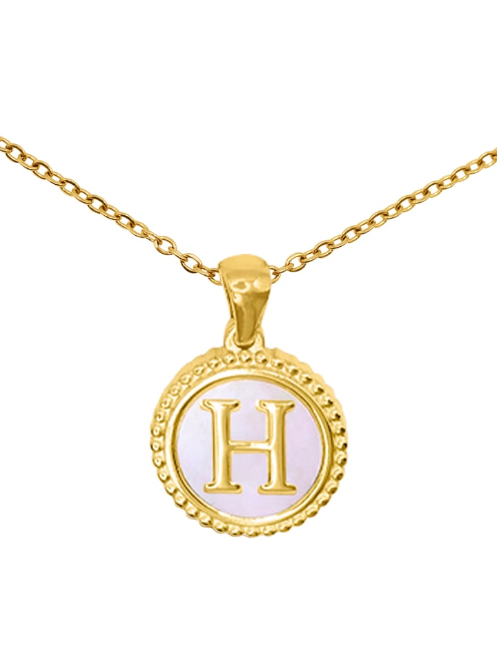 

Steel_Art Колье mit Buchstaben Anhänger H Anne goldfarben in goldfarben