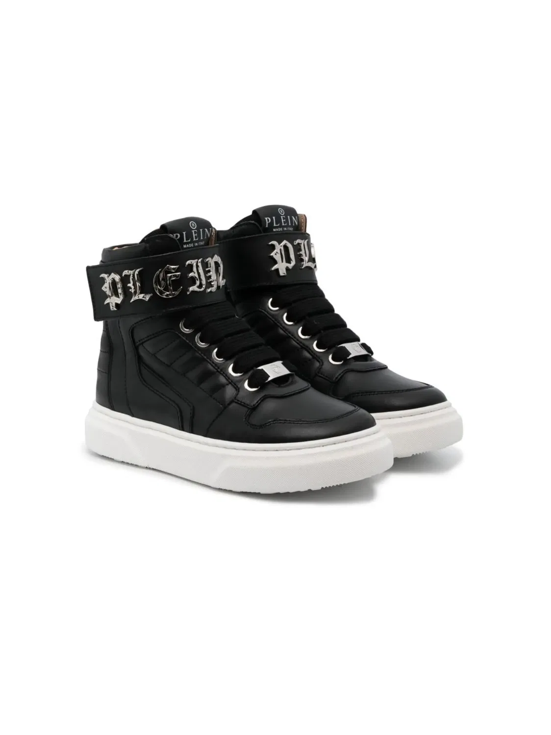 Готические высокие кроссовки Plein для детей Philipp Plein, черный