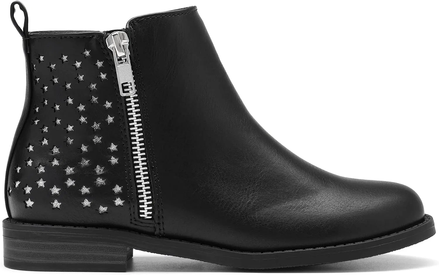 Детские ботинки для девочек с блестками и звездами DREAM PAIRS, Black — фото 3