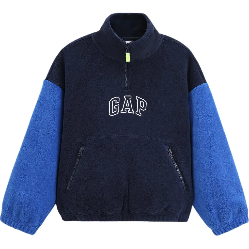 Детский свитшот с полуводолазкой GAP, Marine Blue