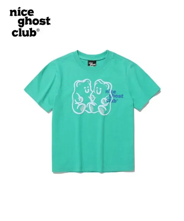 Футболка с логотипом Gummy Bear, Nice Ghost Club Kids, зеленая