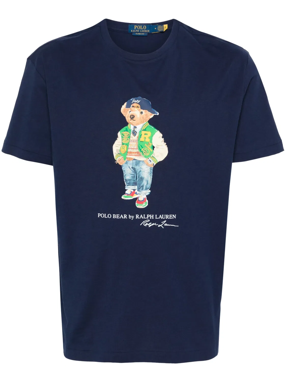 Футболка с медведем Polo Ralph Lauren, темно-синий