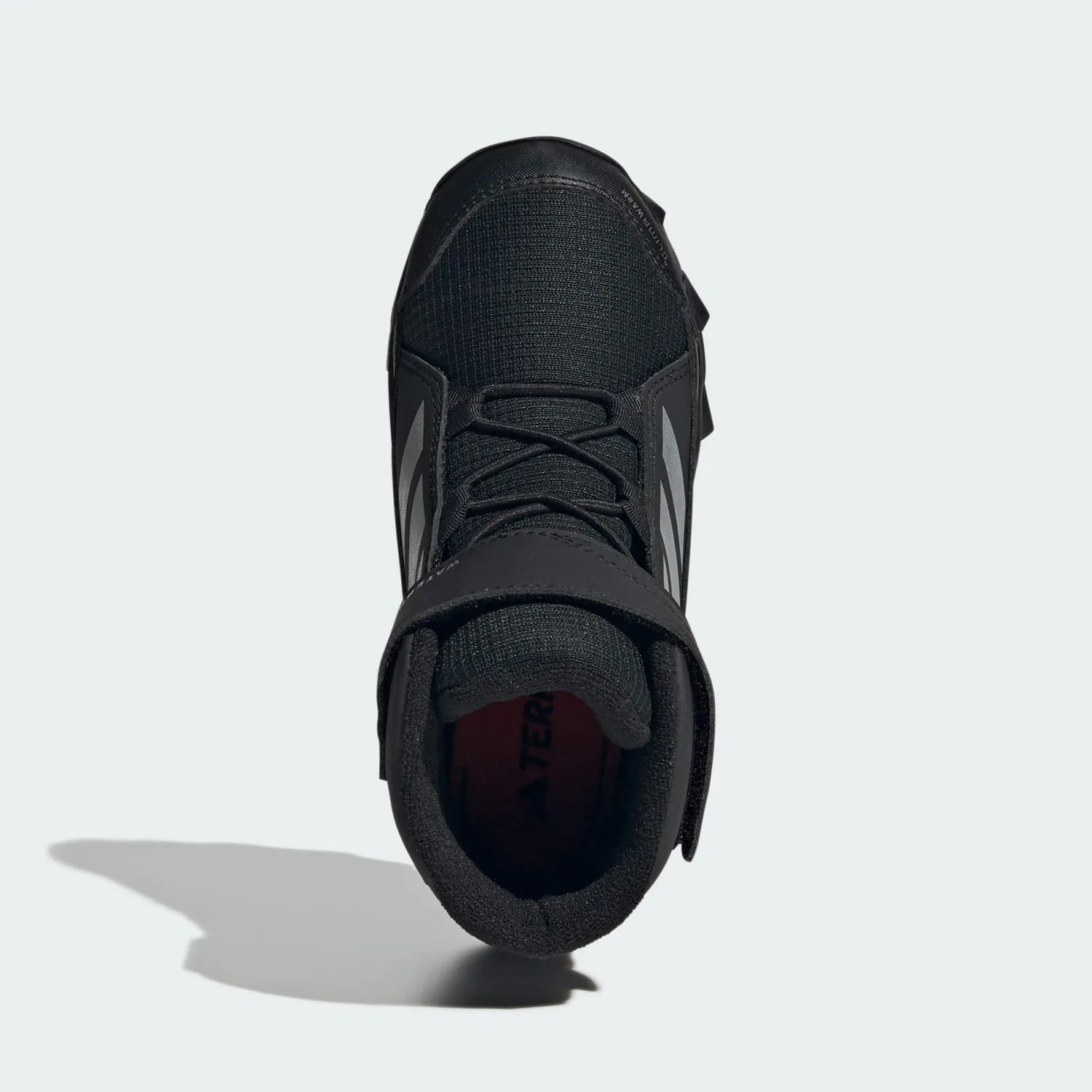 Детские зимние ботинки с принтом Terrex Snow CF CLIMAWARM Adidas, Schwarz Silber — фото 2