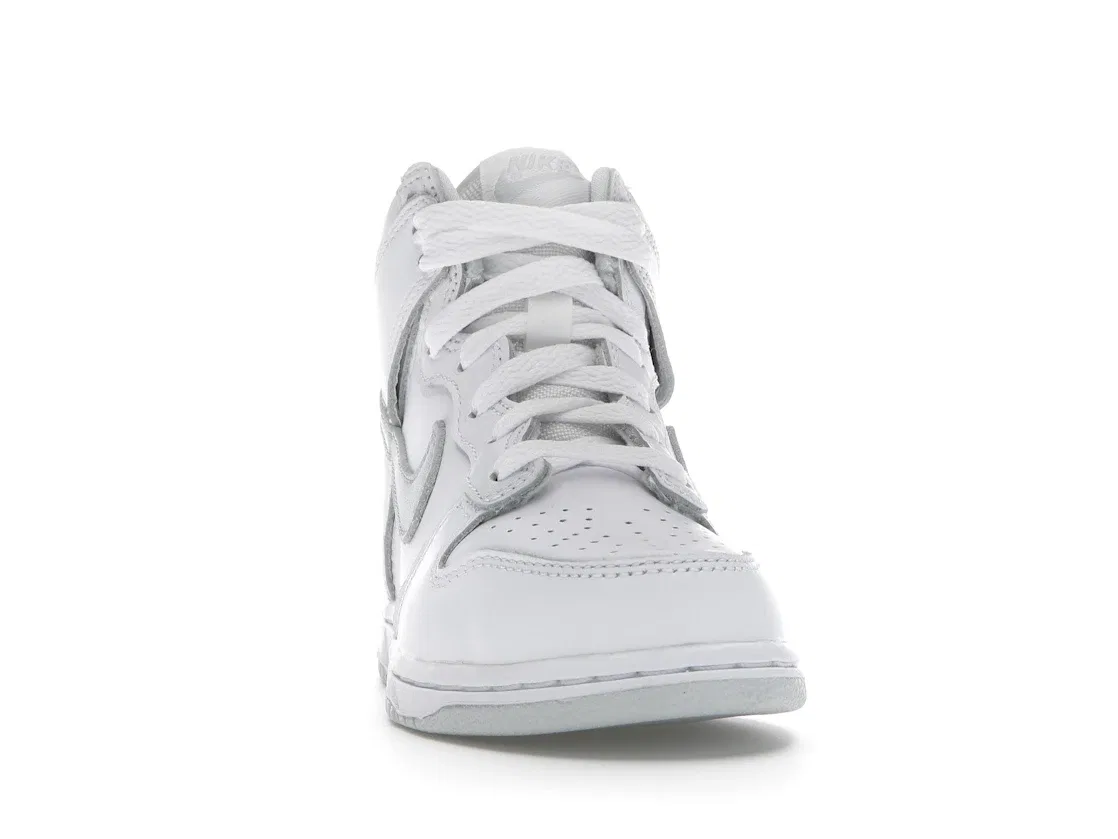 Детские кроссовки с высоким верхом Nike Dunk High SP, Белый/Серо-Белый — фото 2