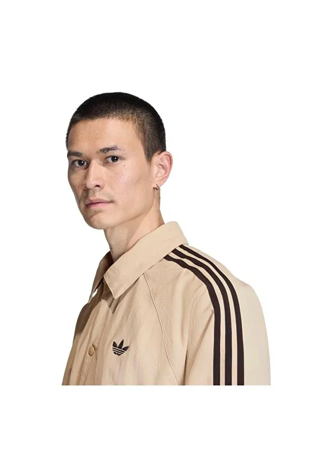 Мужская куртка с длинным рукавом Adidas, Beige — фото 4