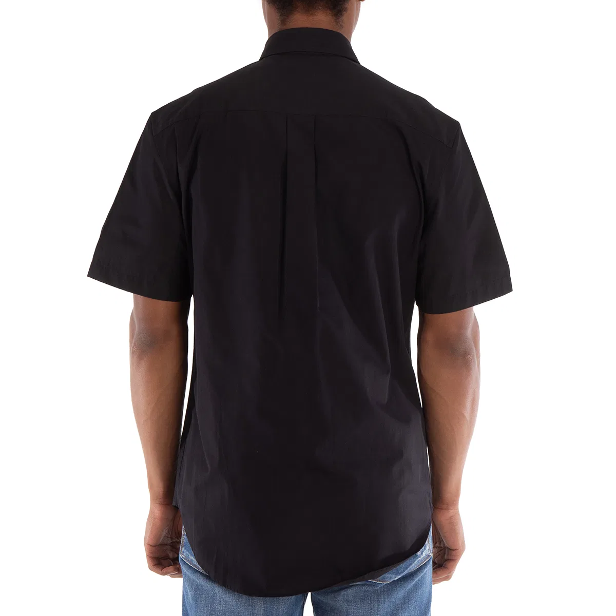 Рубашка с принтом Equestrian Knight Motif Cotton Shirt Burberry, Black — фото 4