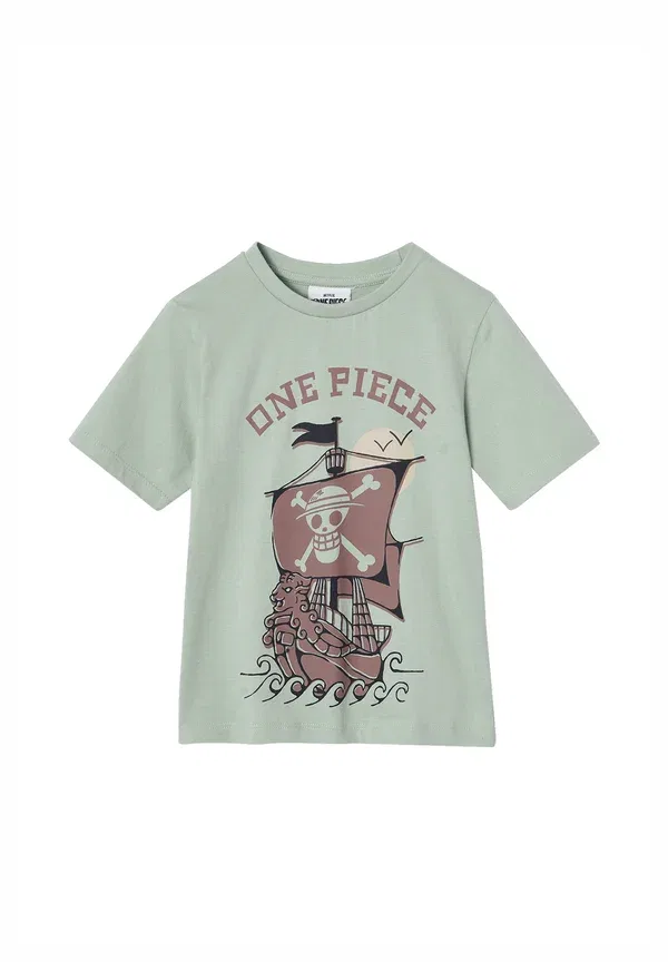 Пижама хлопковая Sommer-schlafanzug one piece set Vertbaudet, Aqua, аквамарин — фото 3