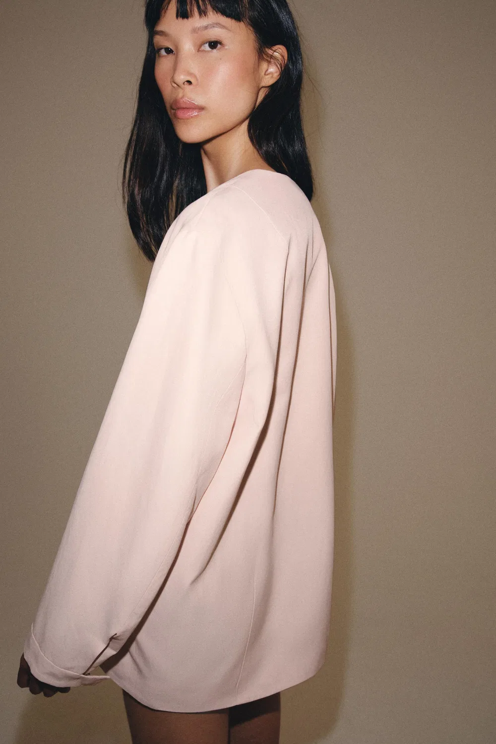 Розовая куртка-бомбер из коллекции ZW ZARA, Pastel pink — фото 3