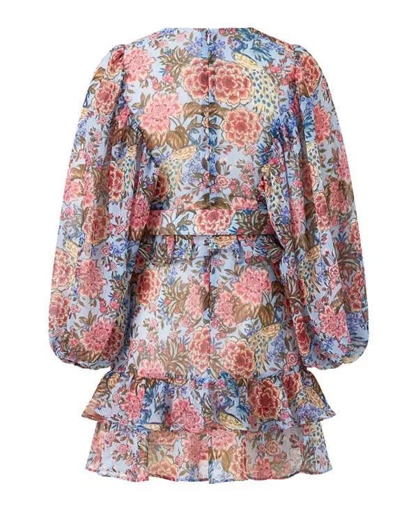 Детское платье для девочек с длинным рукавом Iliana Sleeve Mini Dress Marlo Kids, Floral — фото 2