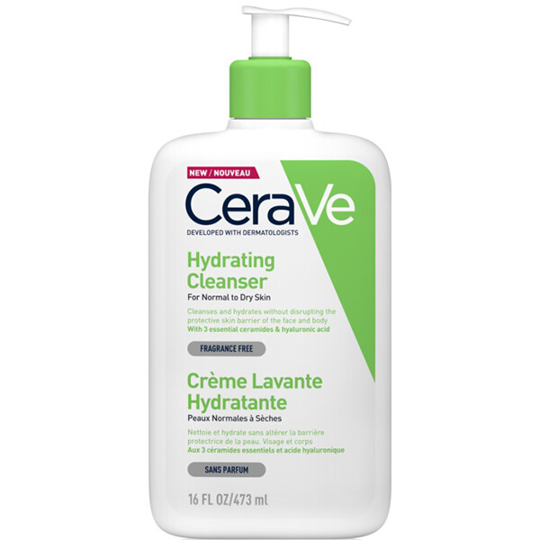 

Очищающий и увлажняющий крем-гель для лица CeraVe Hydrating Cleanser, 473 мл, Белый, Очищающий и увлажняющий крем-гель для лица CeraVe Hydrating Cleanser, 473 мл