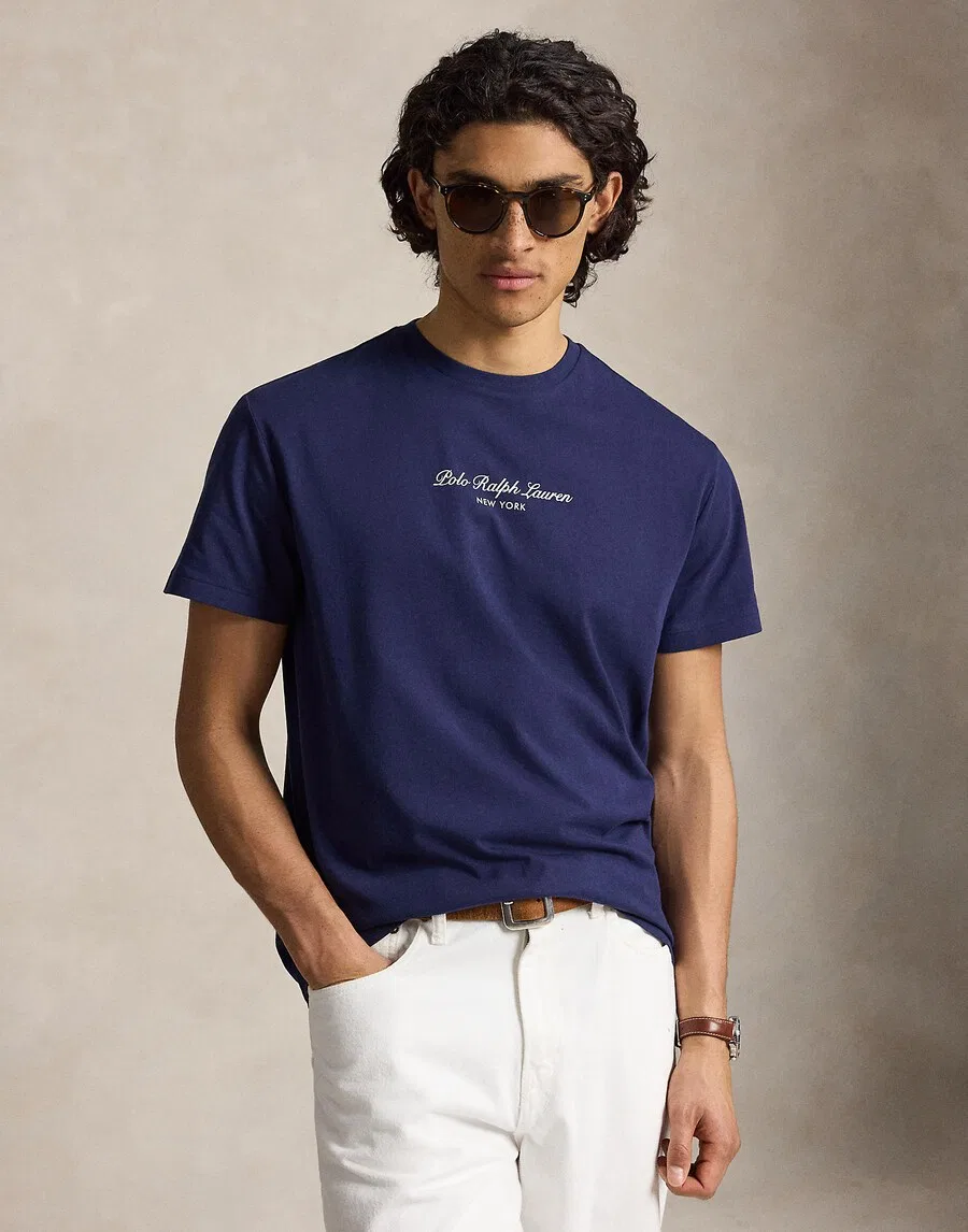 Футболка Polo Ralph Lauren цвета индиго — фото 2