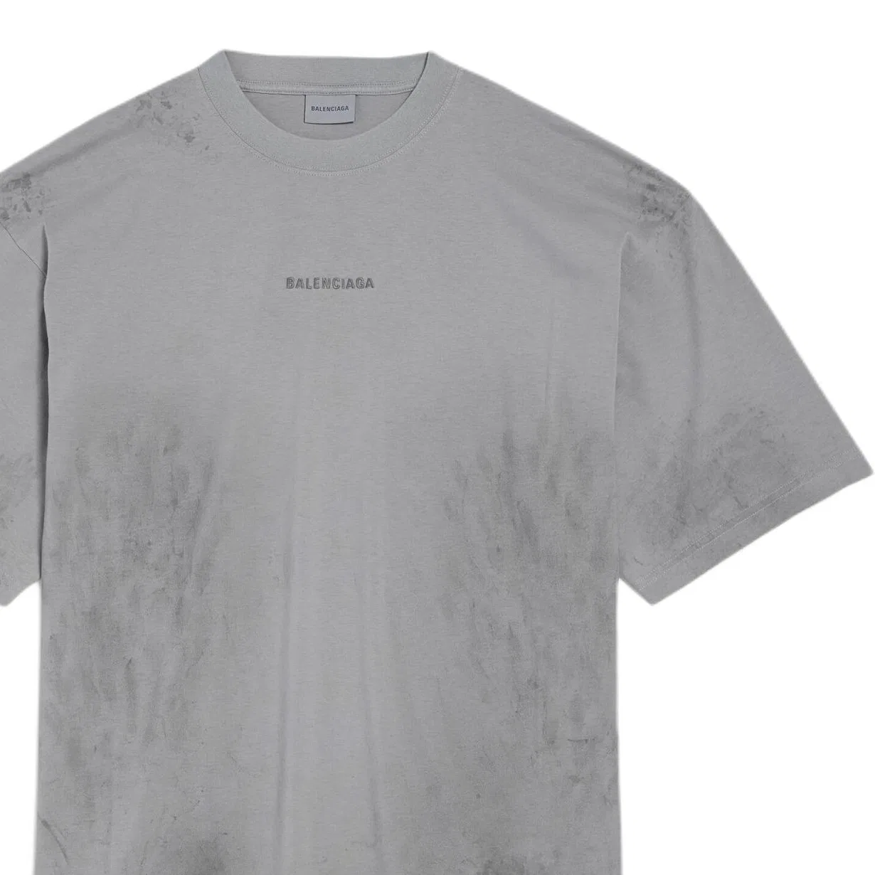 Футболка regular fit мужская Balenciaga, Gray — фото 4