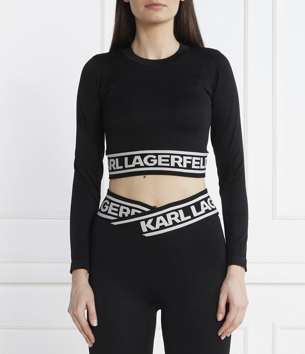 

Топ Karl Lagerfeld Slim Fit, черный