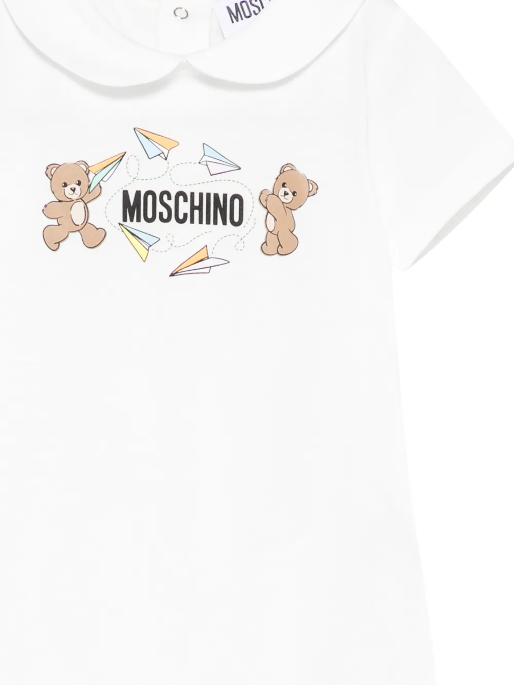 Комбинезон с принтом мишек Moschino Kids, белый — фото 3