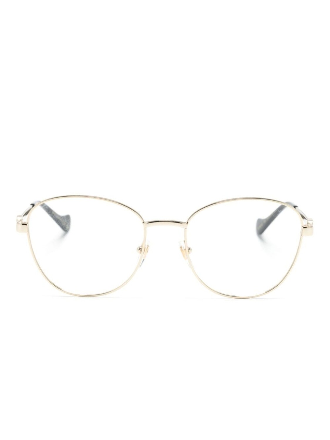 

Gucci Eyewear очки в круглой оправе с логотипом Interlocking G, золотистый
