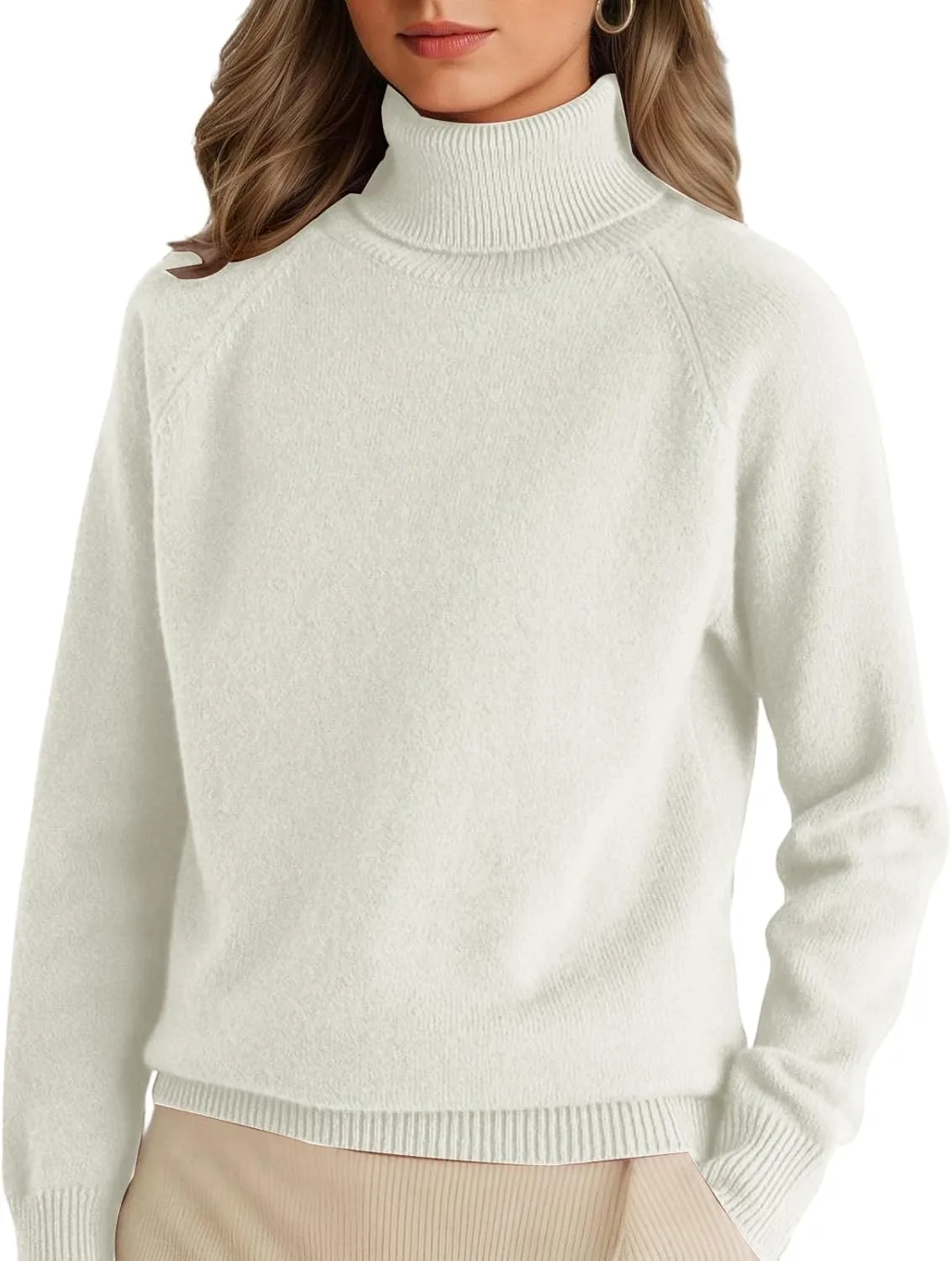 

Толстовка-водолазка Women Classic Knit Pullover с длинным рукавом AAZJSS