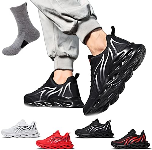 

Мужские и женские кроссовки для облегчения боли в стопе, идеальная обувь для ходьбы, ортопедические кроссовки для женщин и мужчин, на липучке (черные, US 10.5) Generic