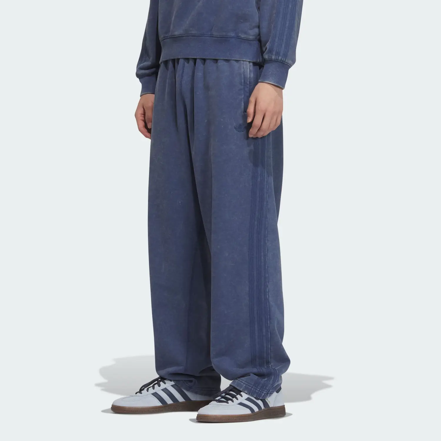 Adidas Originals Потертые джоггеры вязаные спортивные брюки мужские Uniform Blue — фото 4