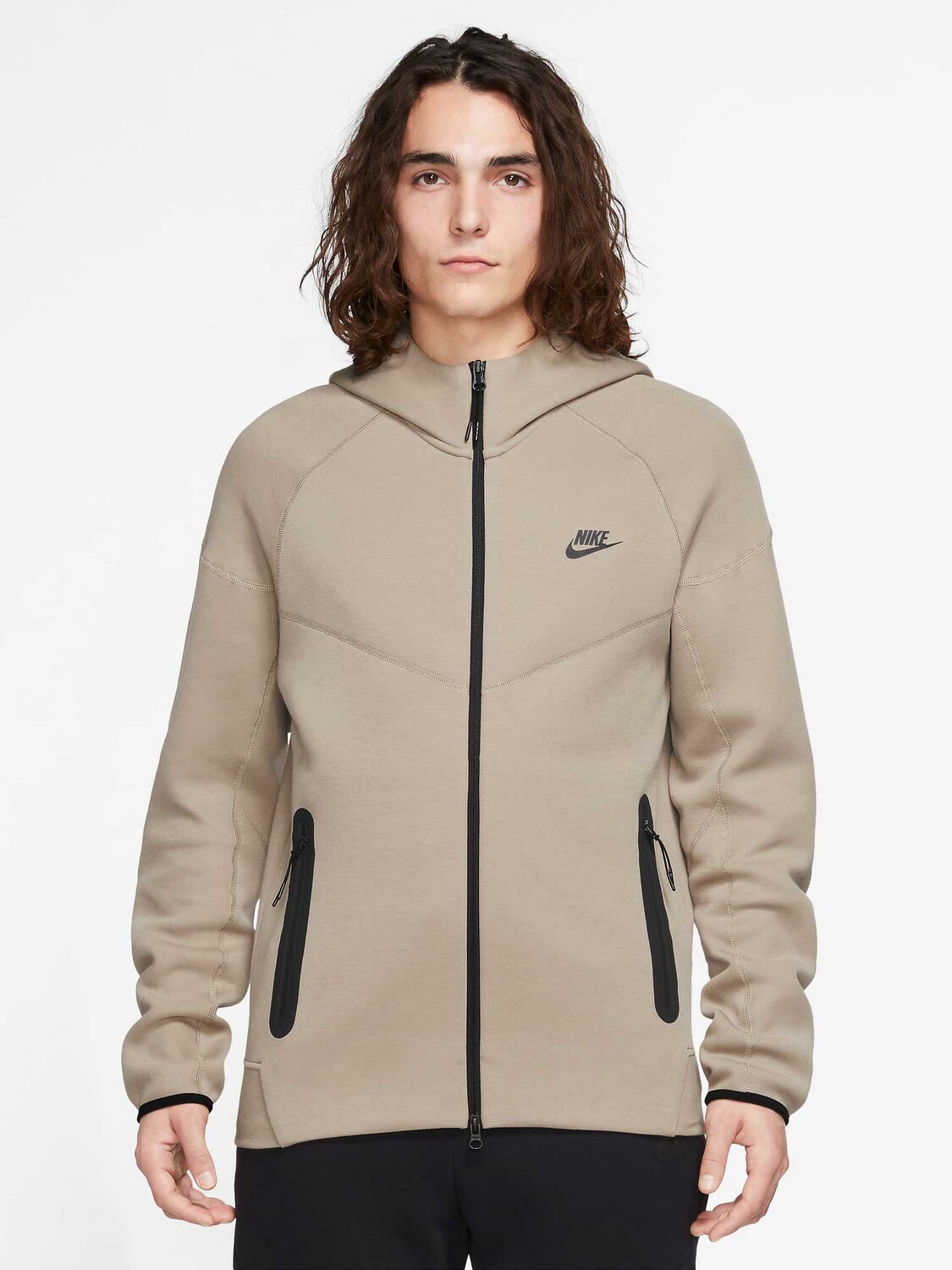 

Толстовка Nike M NK TCH FLC FZ WR HOODIE, зеленый
