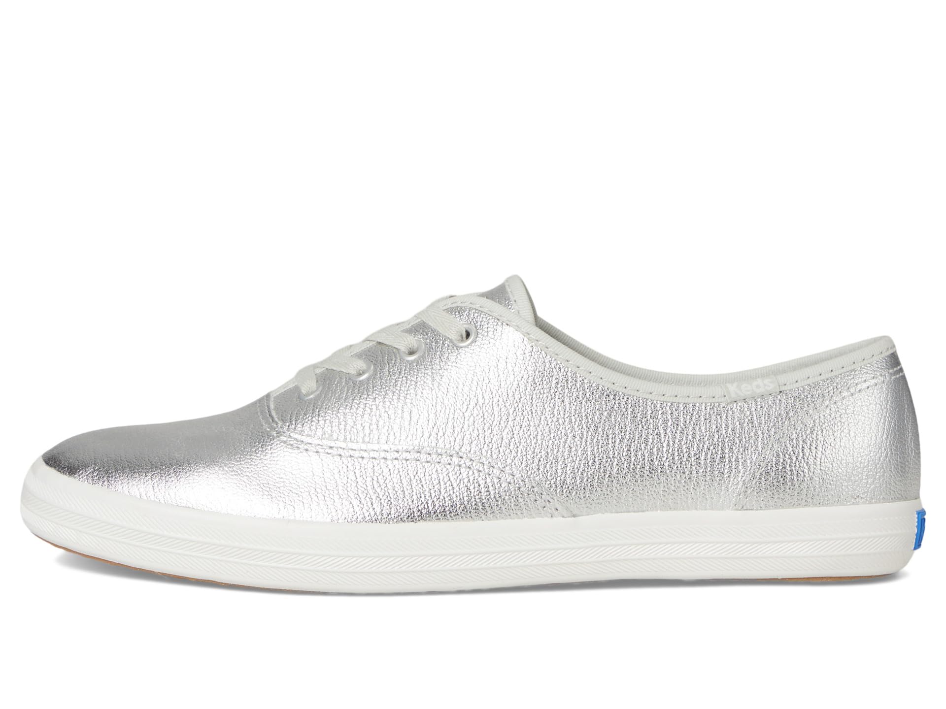 Кроссовки Keds Champion Leather Luxe, цвет Silver Leather — фото 4