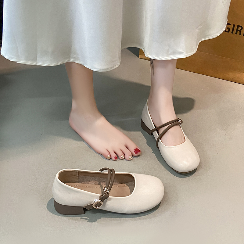 Износостойкая дышащая детская кожаная обувь для подростков Wooden Rabbit, бежевый — фото 4