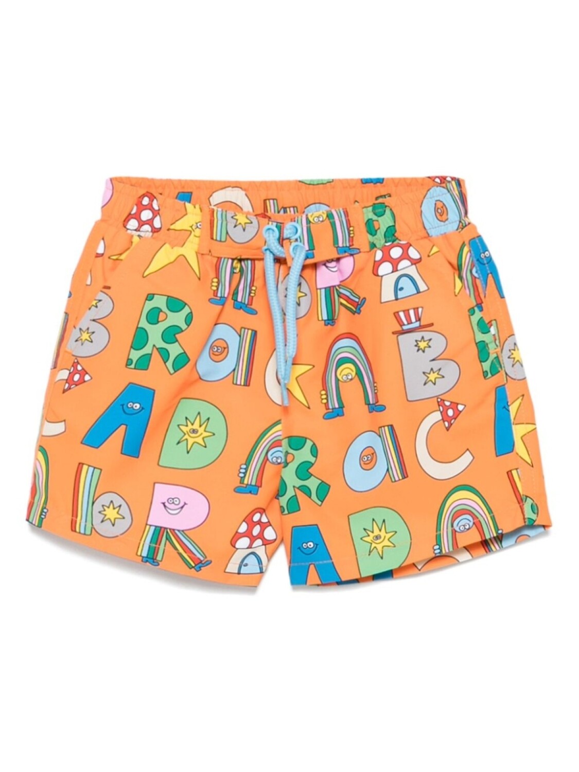 

Шорты для плавания с иллюстрированным принтом Stella McCartney Kids, оранжевый