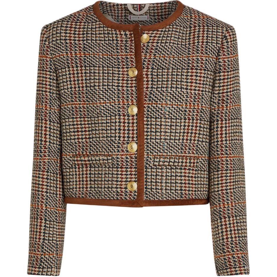 

Tommy Hilfiger Приталенный твидовый пиджак, Umber