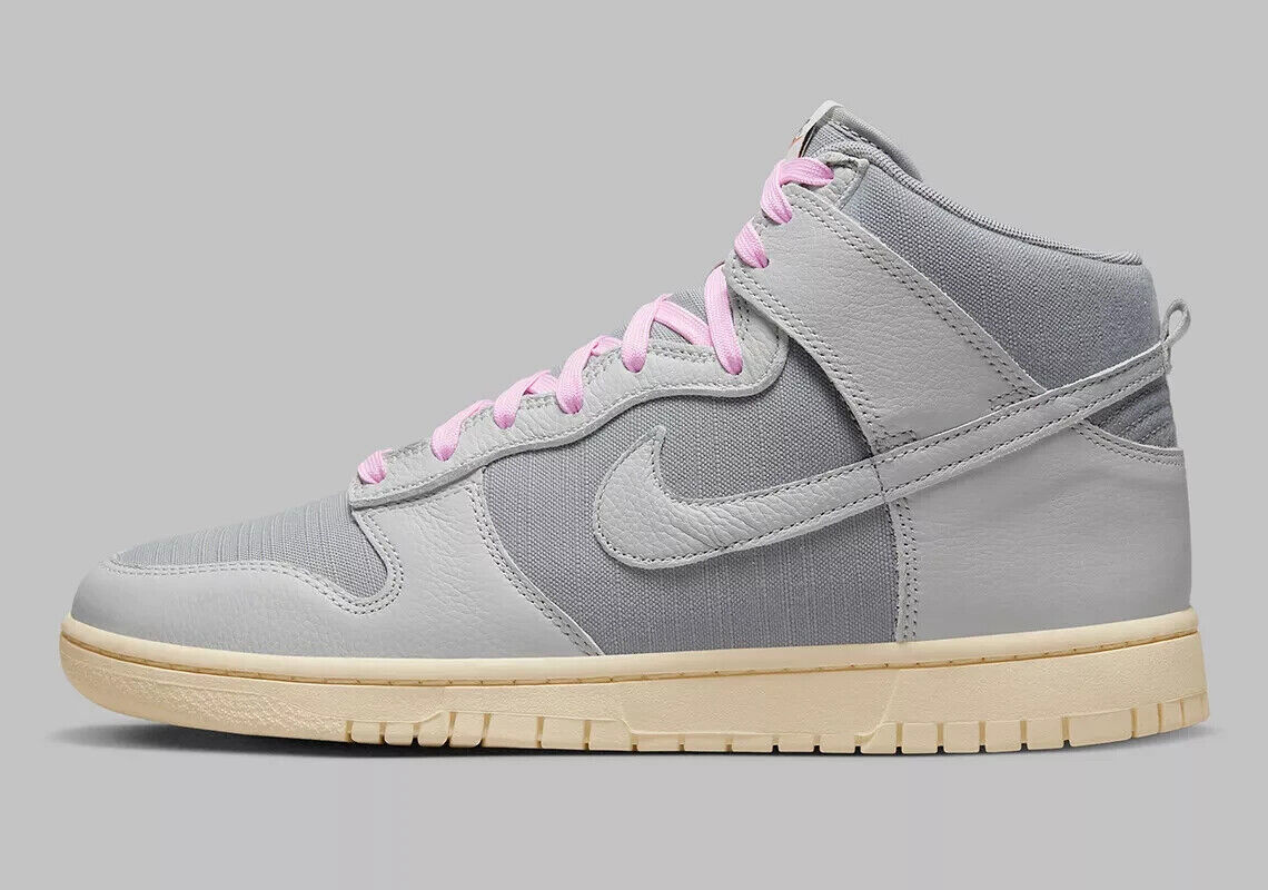 Кроссовки Nike Dunk High Premium DQ8800-001 мужские 12.5 серые повседневные RHS3263, серый — фото 2