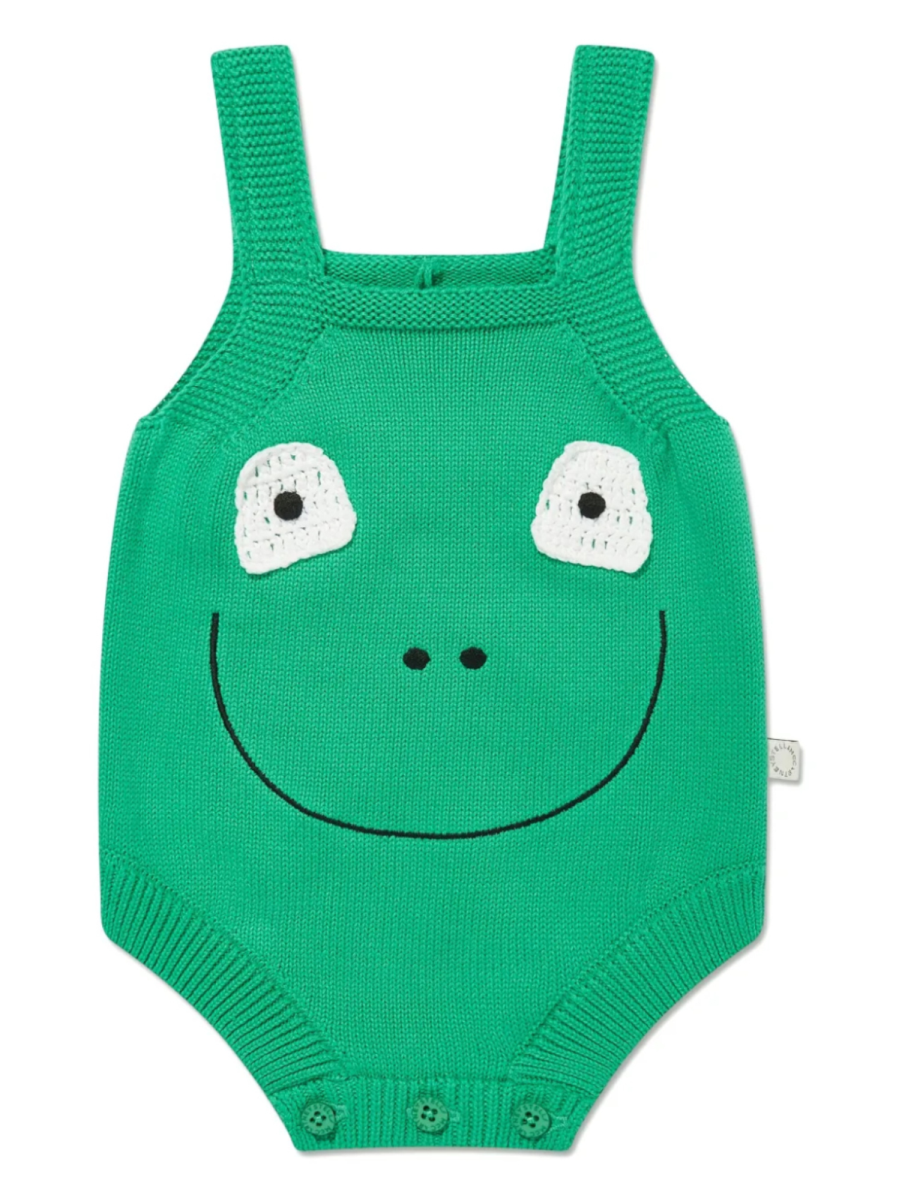 

Детский вышитый комбинезон Stella McCartney Kids, зеленый