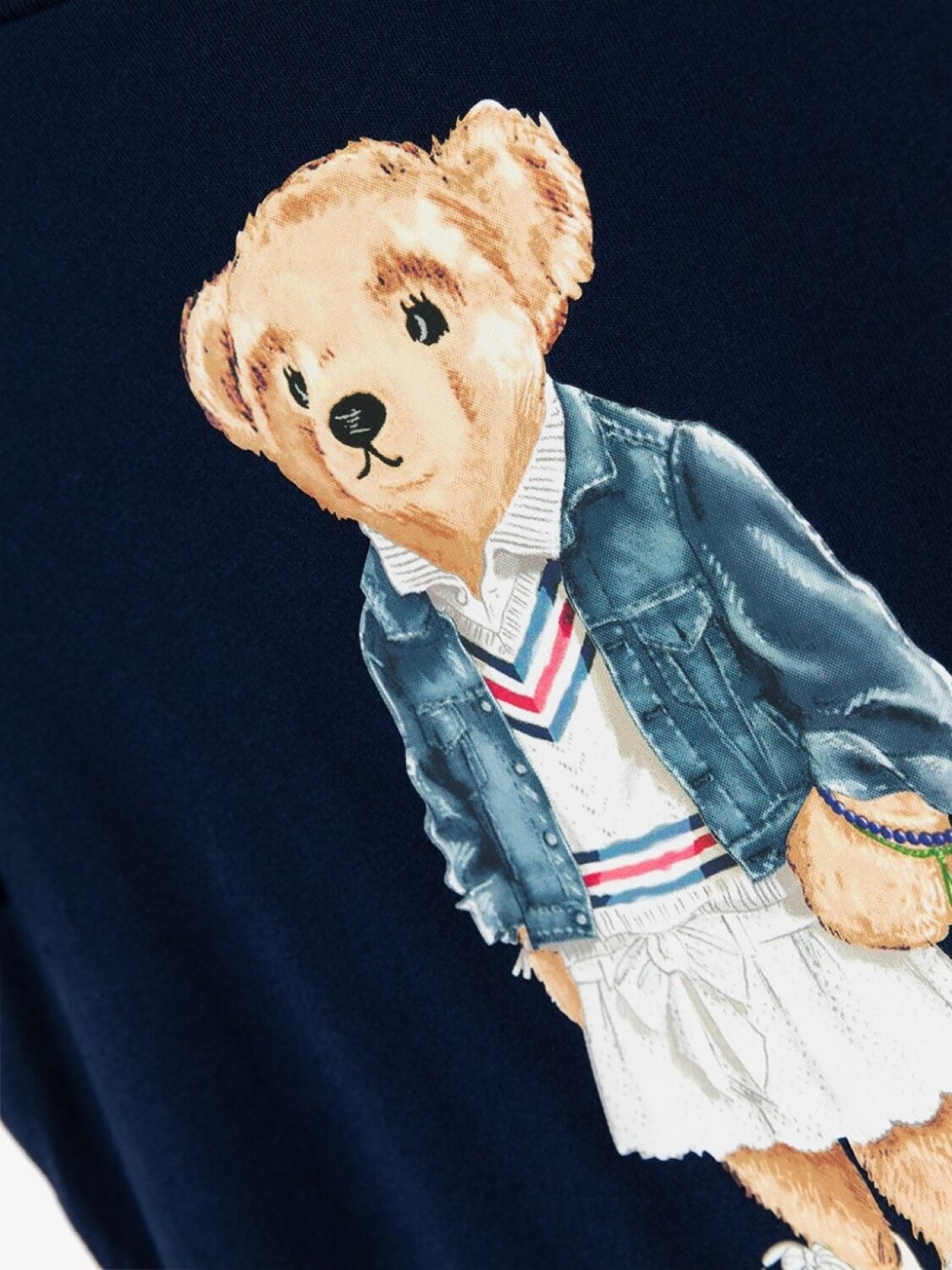 Ralph Lauren платье-футболка с принтом Polo Bear, синий — фото 3