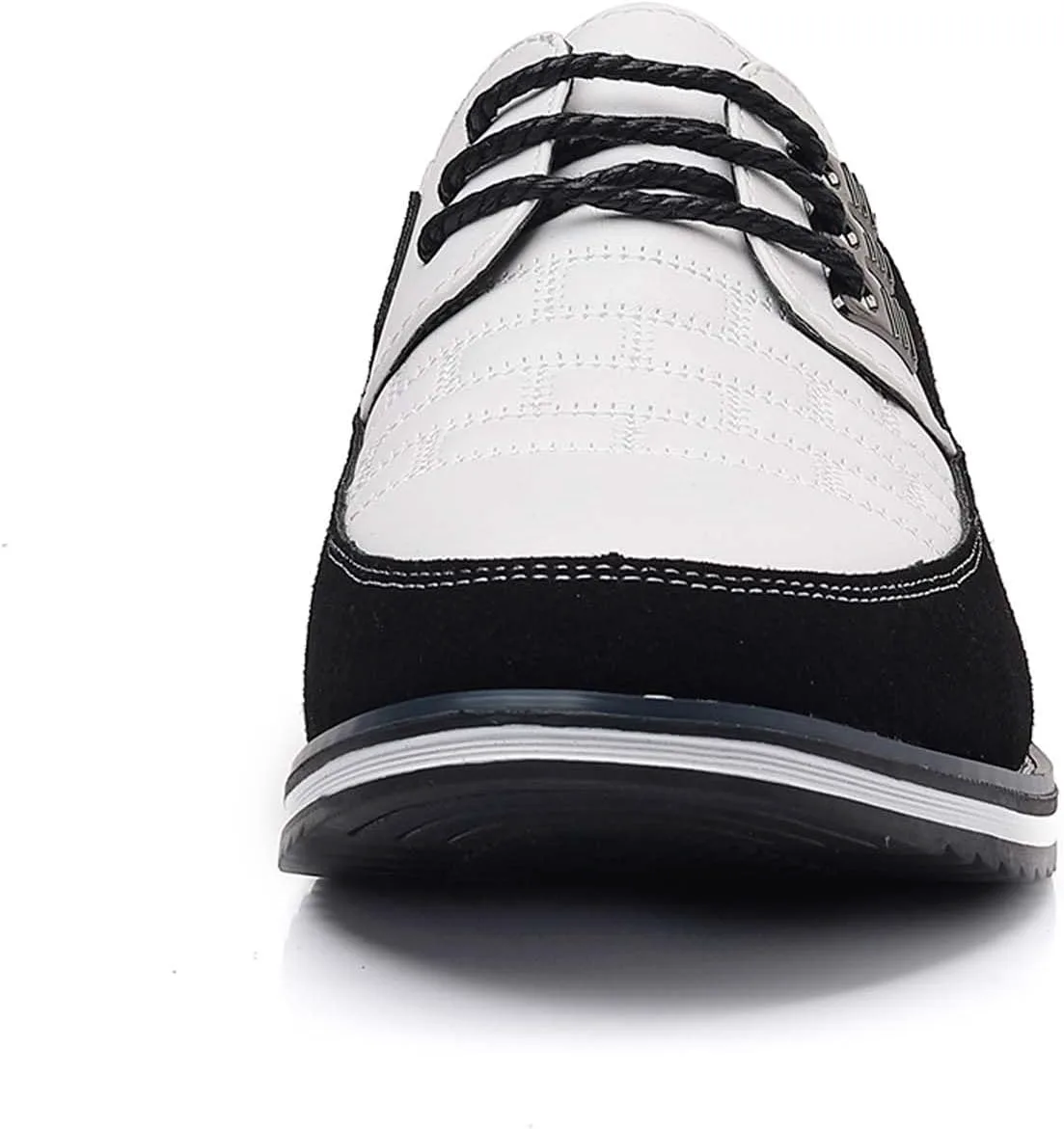 

Мужская обувь: повседневные и деловые туфли Оксфорд и Дерби, ортопедические кожаные туфли, простые шнуровки, лоферы на плоской подошве для мужчин LLYONE, белый