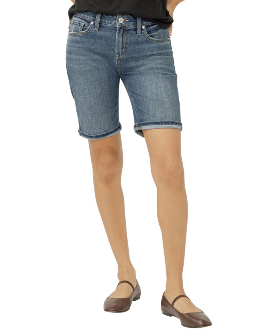 

Женские шорты-бермуды Suki со средней посадкой и облегающим силуэтом Silver Jeans Co, Sunbury