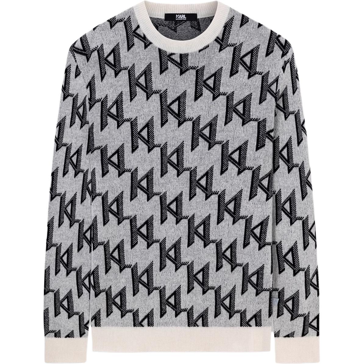 

KARL LAGERFELD / Karl Lagerfeld Jeans Мужской серый свитер KARL LAGERFELD